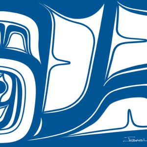 Abstract Formline - Blue & White